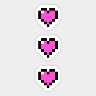 Three Hearts Sticker